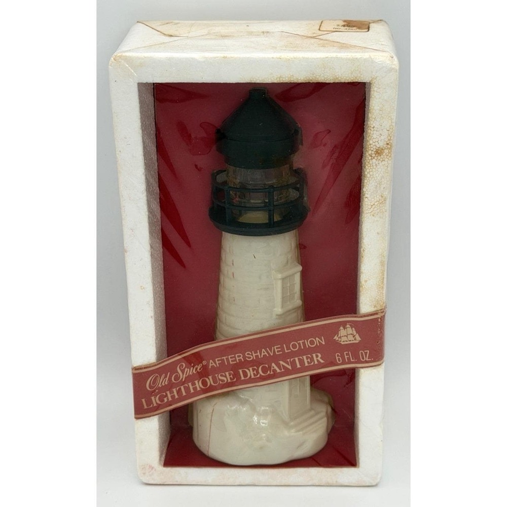 Old Spice After Shave Lotion Lighthouse Decanter 6 Oz New 1980 Sealed 3780 AS IS